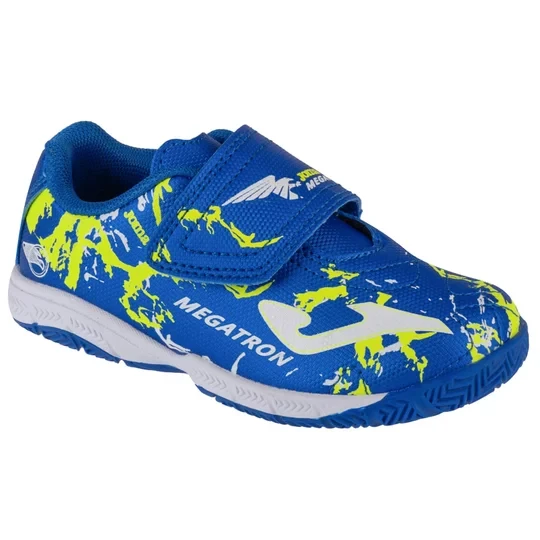 Zdjęcie produktu Joma Megatron Jr. 2404 IN MEJS2404INV, Dla chłopca, Niebieskie, buty halowe - halówki, skóra syntetyczna, rozmiar: 24
