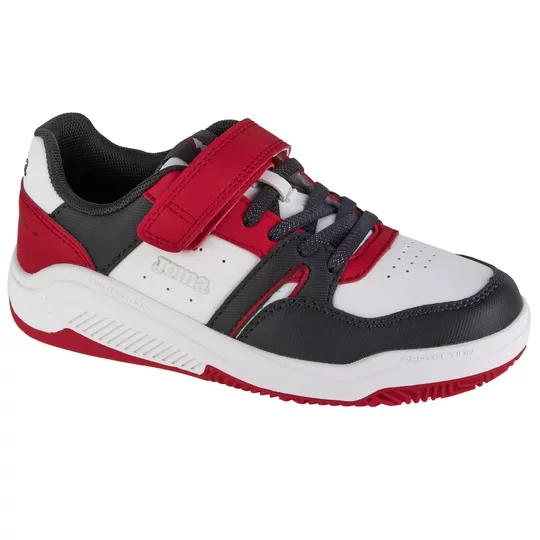 Zdjęcie produktu Joma Platea Low Jr 2406 JPLAS2406V, Dla chłopca, Białe, buty sneakers, skóra syntetyczna, rozmiar: 31