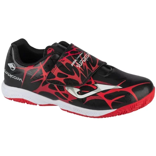 Zdjęcie produktu Joma Super Copa Jr 2501 INV SCJS2501INV, Dla chłopca, Czarne, buty halowe - halówki, skóra syntetyczna, rozmiar: 24