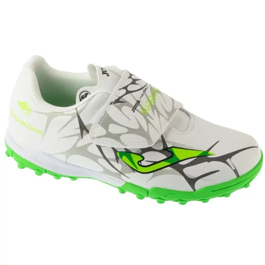 Zdjęcie produktu Joma Super Copa Jr 2502 TF SCJW2502TFV, Dla chłopca, Białe, buty piłkarskie - turfy, skóra syntetyczna, rozmiar: 28
