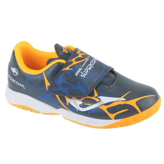 Zdjęcie produktu Joma Super Copa Jr 2503 INV SCJW2503INV, Dla chłopca, Granatowe, buty halowe - halówki, skóra syntetyczna, rozmiar: 27
