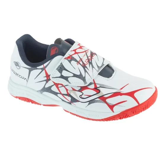 Zdjęcie produktu Joma Super Copa Jr 2505 INV SCJW2505INV, Dla chłopca, Białe, buty halowe - halówki, skóra syntetyczna, rozmiar: 27