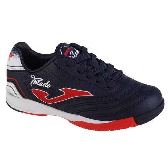 Zdjęcie produktu Joma Toledo Jr 2203 IN TOJW2203IN, Dla chłopca, Granatowe, buty halowe - halówki, skóra syntetyczna, rozmiar: 28