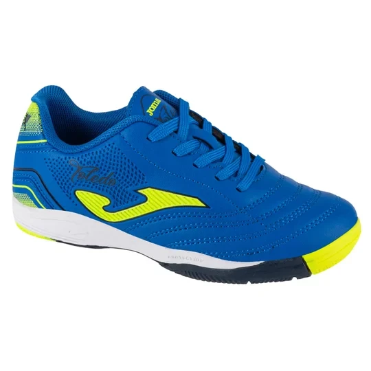 Zdjęcie produktu Joma Toledo Jr 2404 IN TOJW2404IN, Dla chłopca, Niebieskie, buty halowe - halówki, skóra syntetyczna, rozmiar: 28