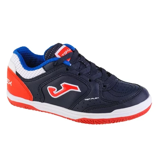 Zdjęcie produktu Joma Top Flex Jr 2243 IN TPJW2243IN, Dla chłopca, Granatowe, buty halowe - halówki, skóra syntetyczna, rozmiar: 27
