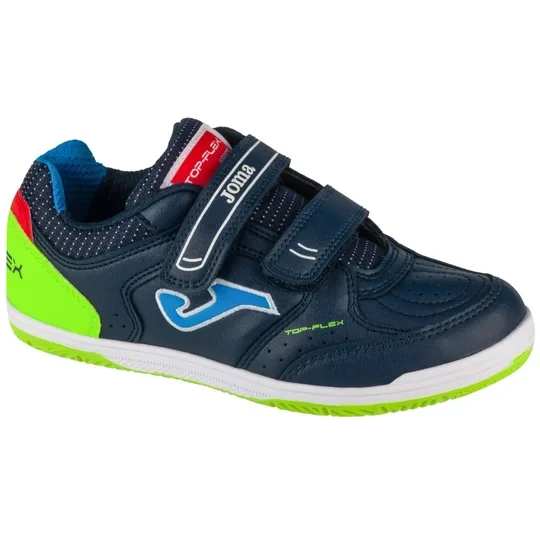 Zdjęcie produktu Joma Top Flex Jr 2533 IN TPJS2533INV, Dla chłopca, Granatowe, buty halowe - halówki, skóra syntetyczna, rozmiar: 27