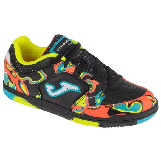 Zdjęcie produktu Joma Top Flex Jr 2661 IN TPJS2661IN, Dla chłopca, Czarne, buty halowe - halówki, skóra syntetyczna, rozmiar: 33