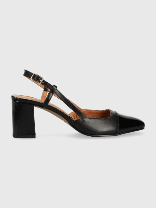 Zdjęcie produktu Jonak czółenka skórzane DHAPOP VERNIS/CUIR czarny