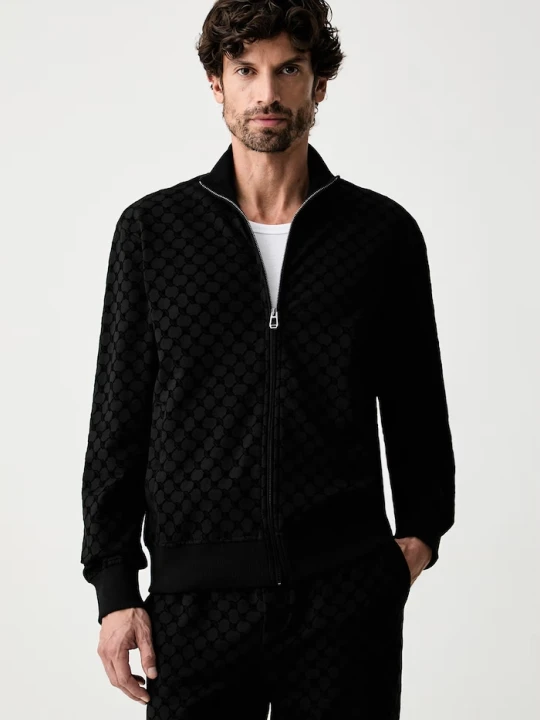 Zdjęcie produktu Joop! bluza rozpinana męska z bawełną czarny