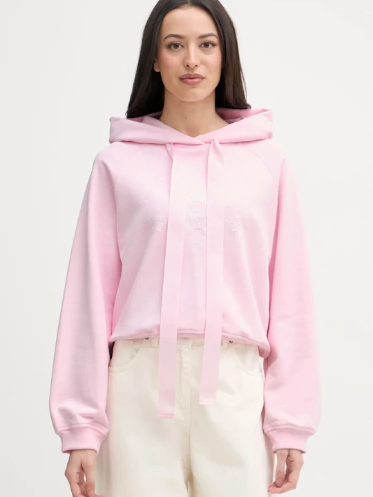 Zdjęcie produktu Joop! bluza z kapturem damska bawełniana różowy