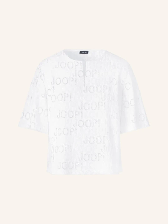 Zdjęcie produktu Joop! Bluzka Beljana Z Koronki Ażurowanej weiss BIAŁY