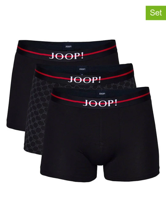 Zdjęcie produktu Joop! Bodywear Bokserki (3 pary) w kolorze czarnym rozmiar: S