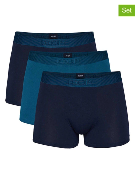 Zdjęcie produktu Joop! Bodywear Bokserki (3 pary) w kolorze granatowo-turkusowym rozmiar: L