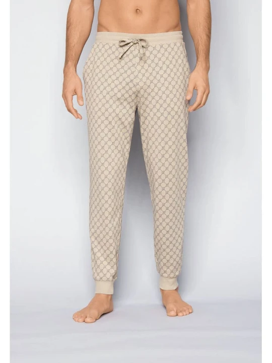 Zdjęcie produktu Joop! Bodywear Spodnie dresowe w kolorze beżowym rozmiar: M