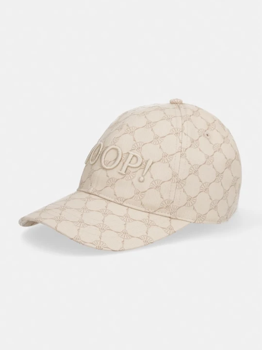 Zdjęcie produktu Joop! czapka z daszkiem bawełniana beżowy