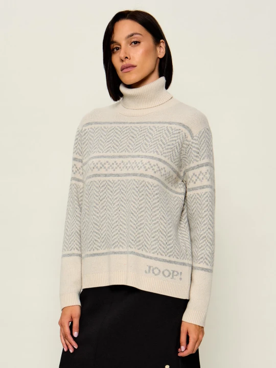 Zdjęcie produktu Joop! Golf Korol | Loose fit | z dodatkiem wełny i kaszmiru beżowy