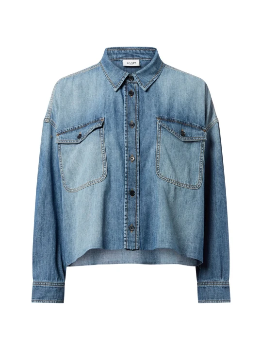 Zdjęcie produktu Joop Jeans bluzka dżinsowa - Ursa Kobiety Bawełna niebieski