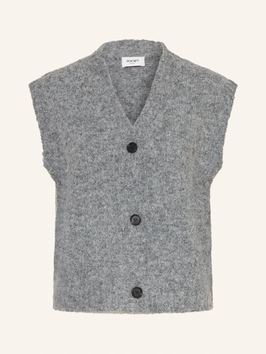 Zdjęcie produktu Joop! Jeans Dzianinowa Kamizelka Kirra grau SZARY