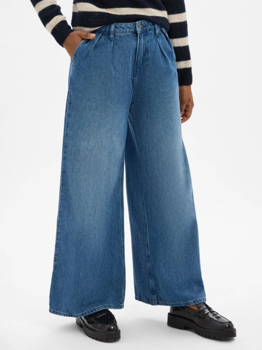 Zdjęcie produktu Joop Jeans Dżinsy o szerokim kroju - Elise Kobiety Bawełna niebieski
