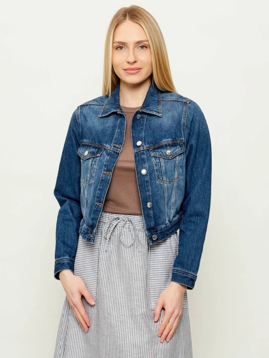 Zdjęcie produktu Joop! Jeans Jeansowa kurtka Imani | Cropped Fit niebieski