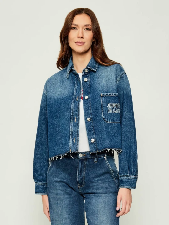 Zdjęcie produktu Joop! Jeans Jeansowa kurtka Udela | Cropped Fit niebieski
