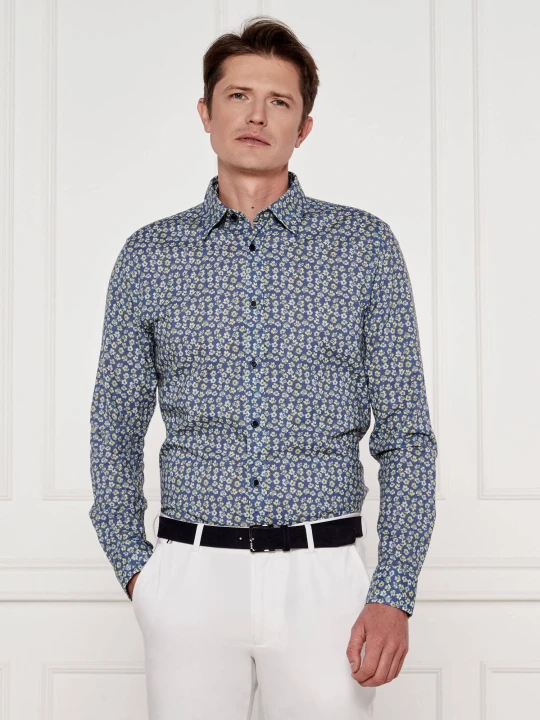 Zdjęcie produktu Joop! Jeans Koszula Hanson | Regular Fit | z dodatkiem lnu granatowy