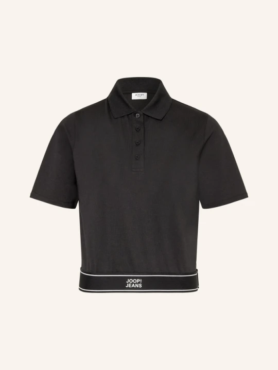 Zdjęcie produktu Joop! Jeans Koszulka Polo Z Pikowanym Wzorem Talena schwarz CZARNY