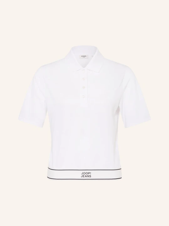 Zdjęcie produktu Joop! Jeans Koszulka Polo Z Pikowanym Wzorem Talena weiss BIAŁY