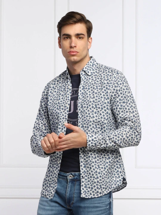 Zdjęcie produktu Joop! Jeans Lniana koszula 15 JJSH-19Heli-W | Modern fit biały