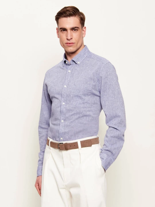 Zdjęcie produktu Joop! Jeans Lniana koszula Hali26-W | Regular Fit niebieski