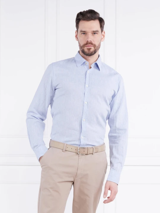 Zdjęcie produktu Joop! Jeans Lniana koszula Hanson | Regular Fit błękitny