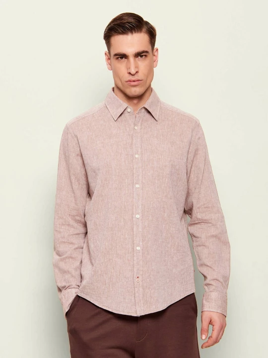 Zdjęcie produktu Joop! Jeans Lniana koszula Hanson26 | Modern fit brązowy