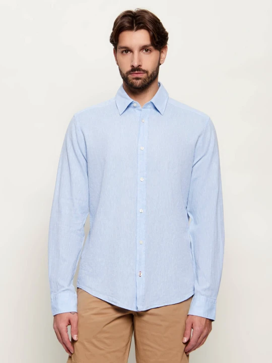 Zdjęcie produktu Joop! Jeans Lniana koszula Hanson26-W | Regular Fit błękitny