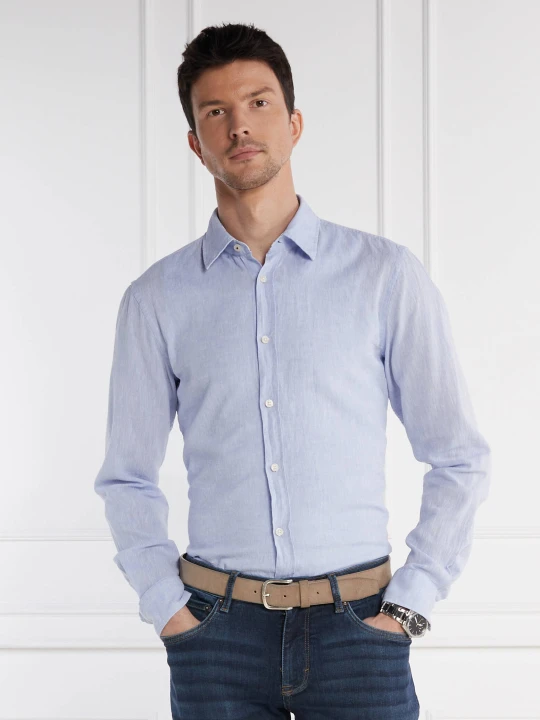 Zdjęcie produktu Joop! Jeans Lniana koszula Hanson2K-W | Regular Fit błękitny