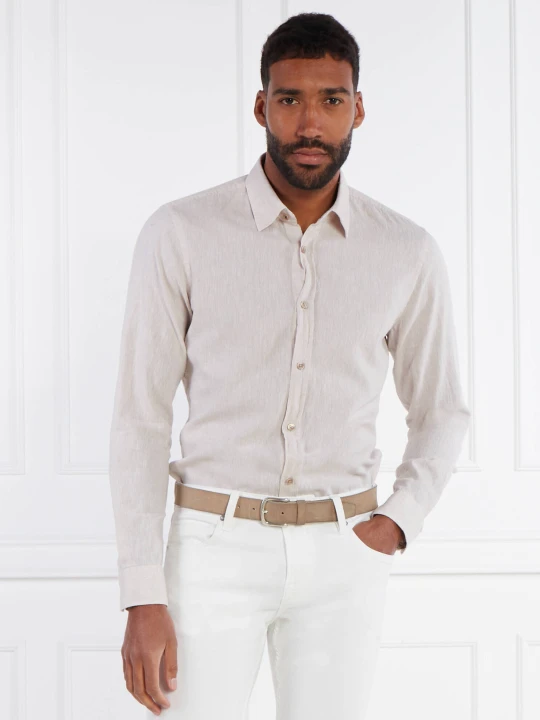 Zdjęcie produktu Joop! Jeans Lniana koszula Hanson2K-W | Regular Fit beżowy
