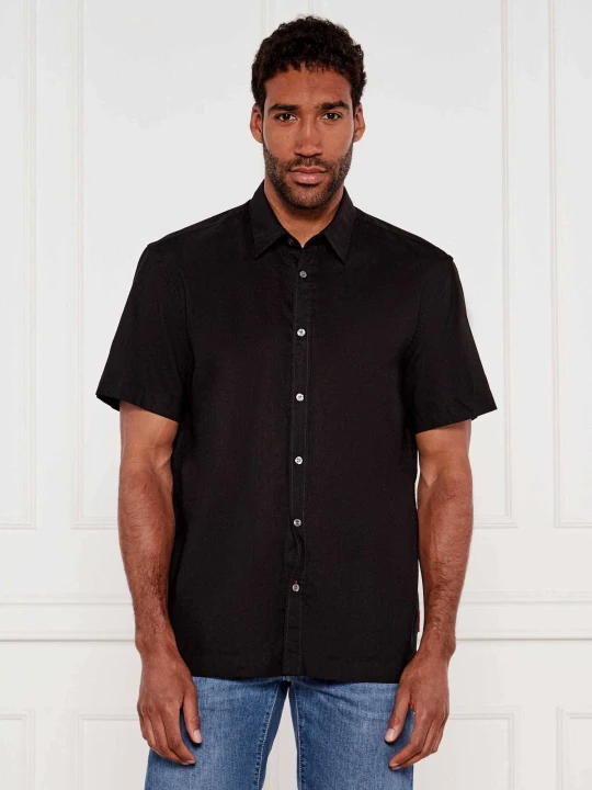 Zdjęcie produktu Joop! Jeans Lniana koszula Haris_1_2-W | Regular Fit czarny