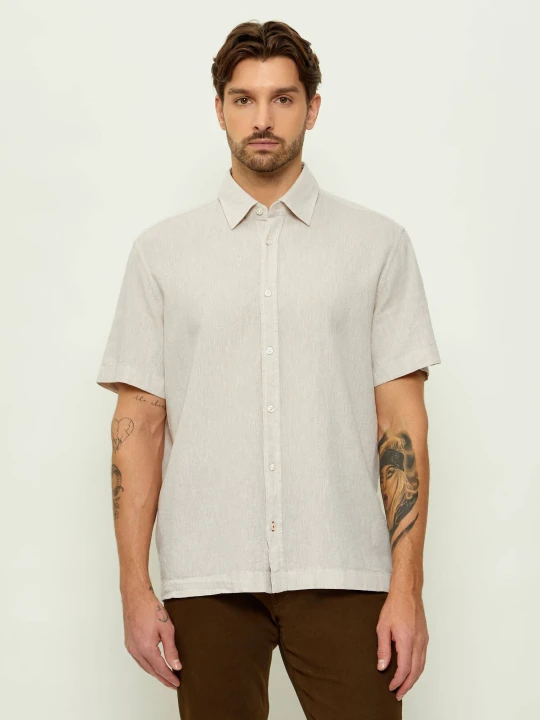 Zdjęcie produktu Joop! Jeans Lniana koszula Haris26 | Casual fit beżowy