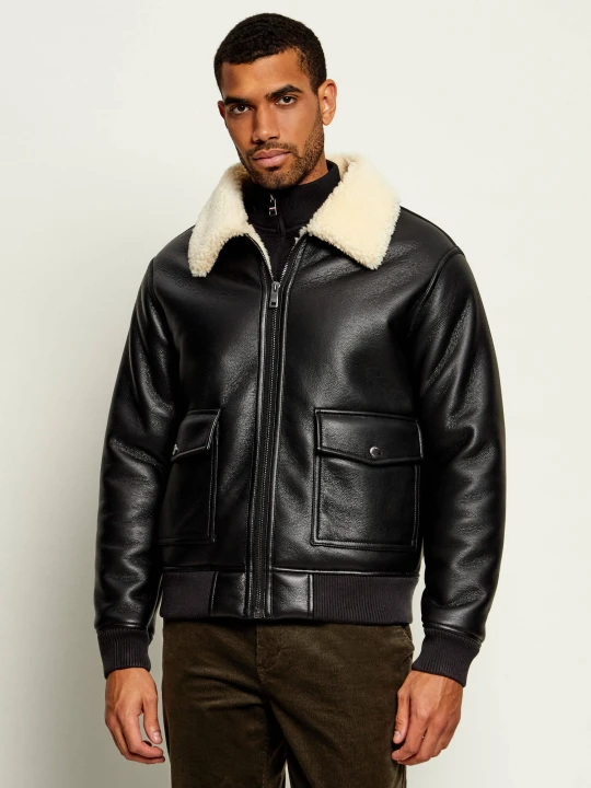 Zdjęcie produktu Joop! Jeans Ocieplana kurtka Rudkin | Regular Fit | shearling czarny
