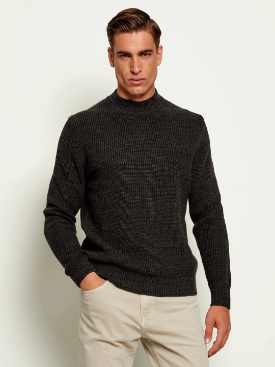 Zdjęcie produktu Joop! Jeans Półgolf Orlissor | Regular Fit | z dodatkiem wełny czarny