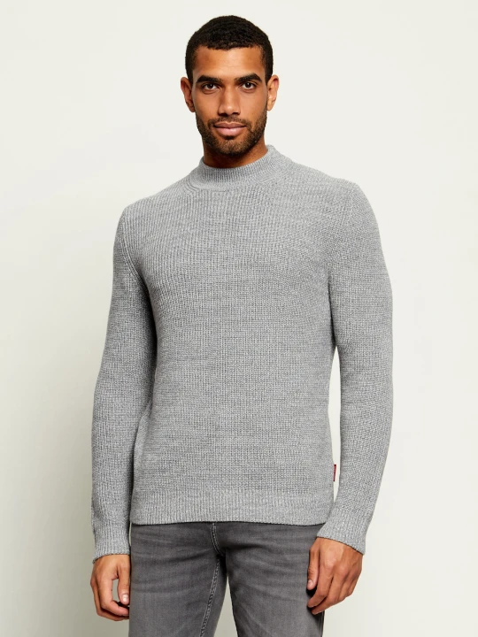 Zdjęcie produktu Joop! Jeans Półgolf Orlissor | Regular Fit | z dodatkiem wełny szary