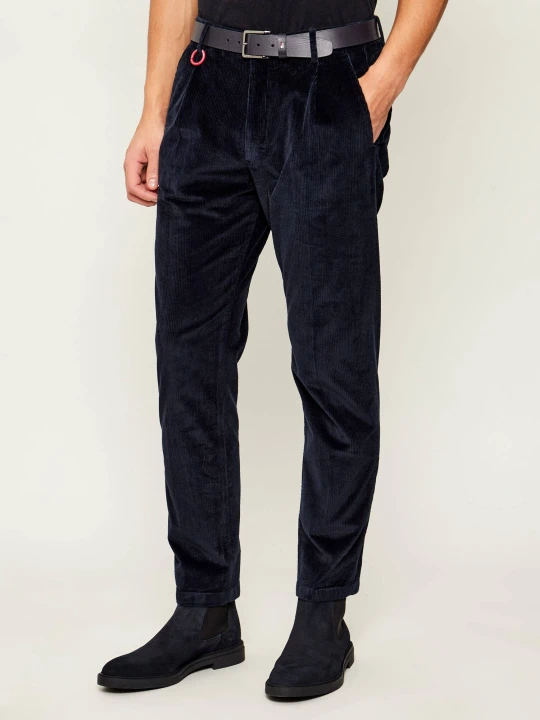 Zdjęcie produktu Joop! Jeans Spodnie chino Lead | Loose fit | sztruks granatowy