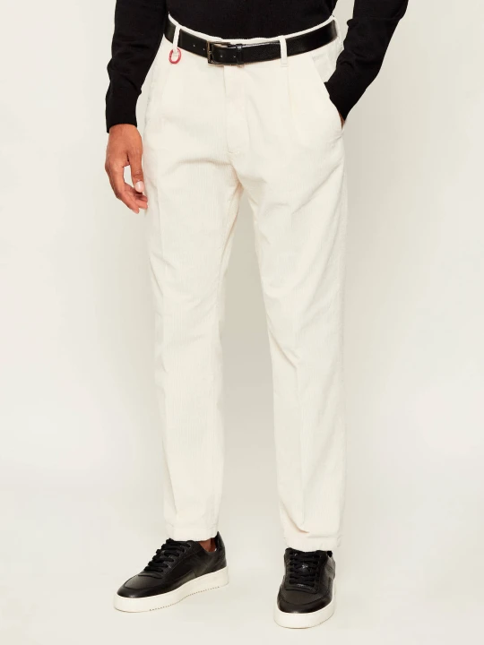 Zdjęcie produktu Joop! Jeans Spodnie chino Lead | Loose fit | sztruks kremowy
