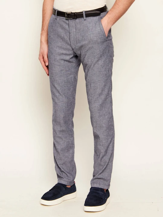 Zdjęcie produktu Joop! Jeans Spodnie chino Matthew | Modern fit | z dodatkiem lnu granatowy