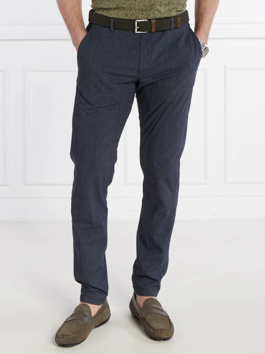 Zdjęcie produktu Joop! Jeans Spodnie chino Maxton | Regular Fit | z dodatkiem lnu granatowy
