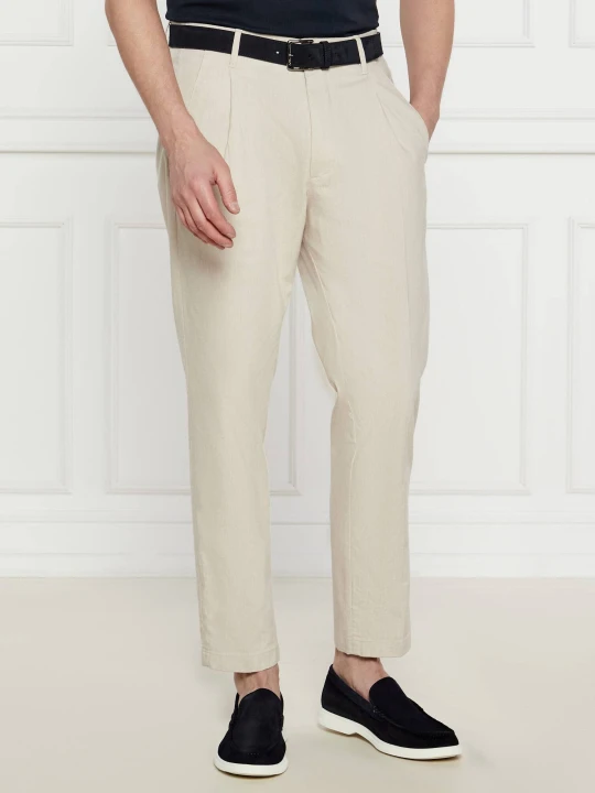 Zdjęcie produktu Joop! Jeans Spodnie Hanson | Loose fit | z dodatkiem lnu beżowy