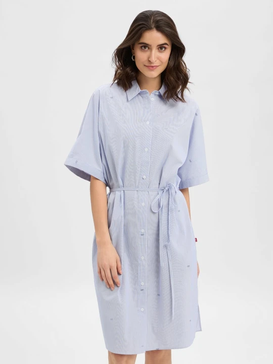 Zdjęcie produktu Joop Jeans Sukienka z bluzką - Davinia Kobiety Bawełna niebieski