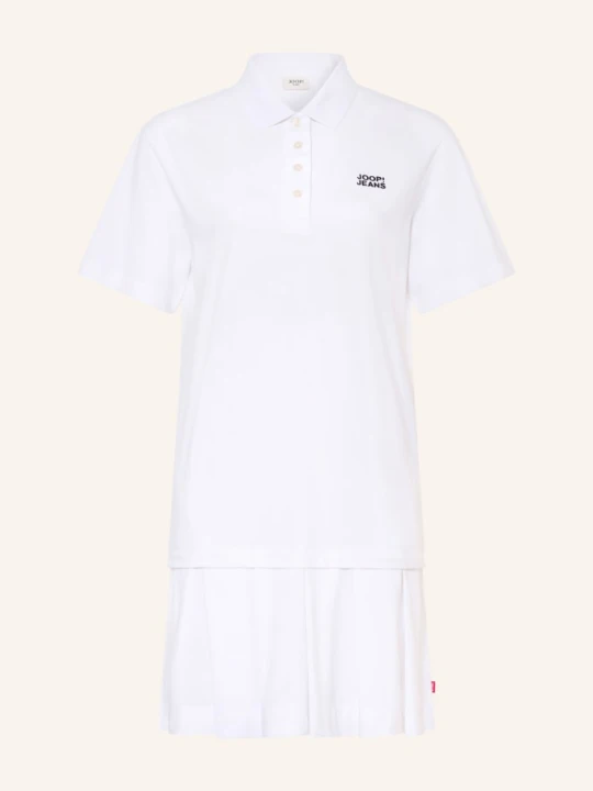 Zdjęcie produktu Joop! Jeans Sukienka Polo Z Pikowanym Wzorem Tadena weiss BIAŁY