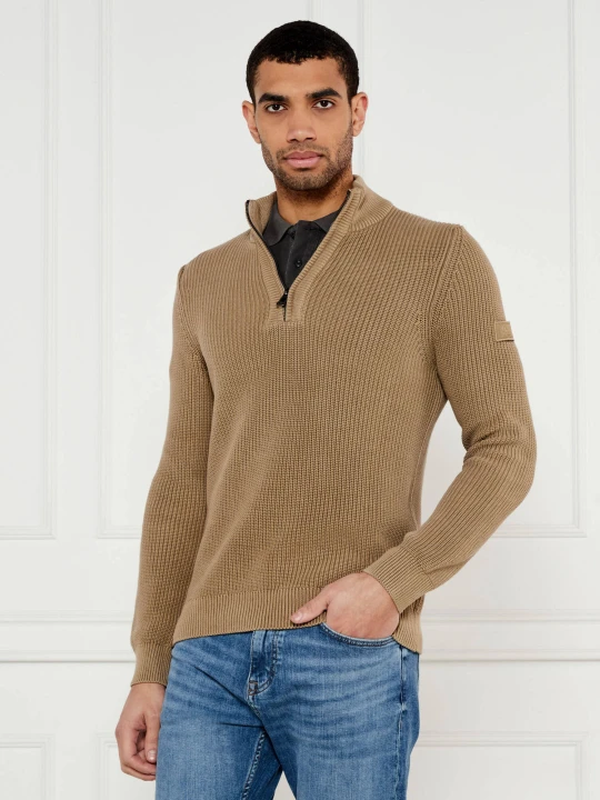 Zdjęcie produktu Joop! Jeans Sweter Henrio | Modern fit beżowy