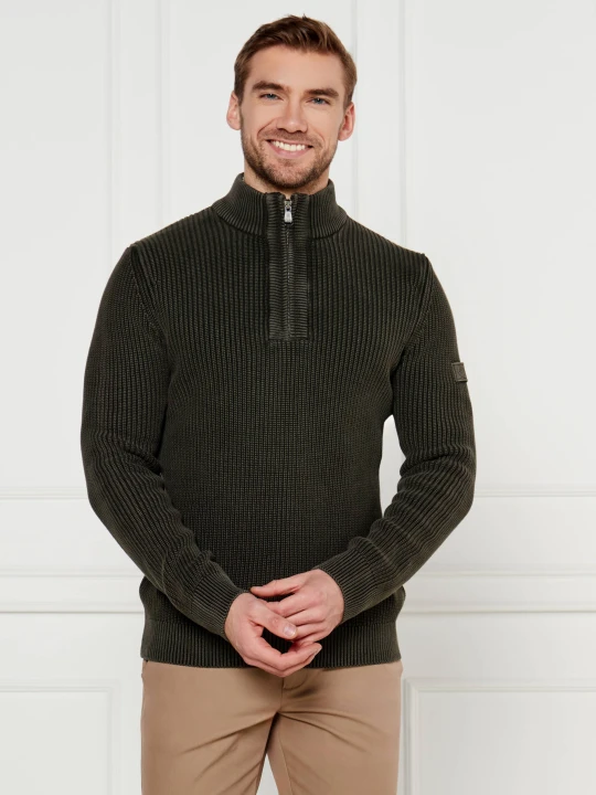 Zdjęcie produktu Joop! Jeans Sweter Henrio | Modern fit zielony