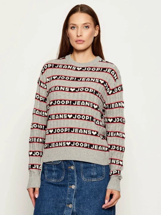 Zdjęcie produktu Joop! Jeans Sweter Karen | Modern fit | z dodatkiem wełny szary
